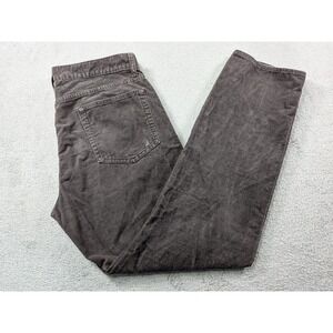 J.Crew Straight Fit Corduroy Pants Mens 33x32 Brown 100% Cotton RN77388